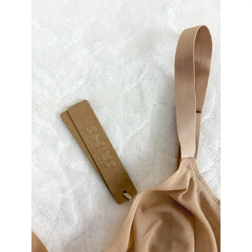 NWT SKIMS Size 34C No Show Molded Unlined Demi Bra Clay BR-DEM-1883 New - Picture 4 of 7